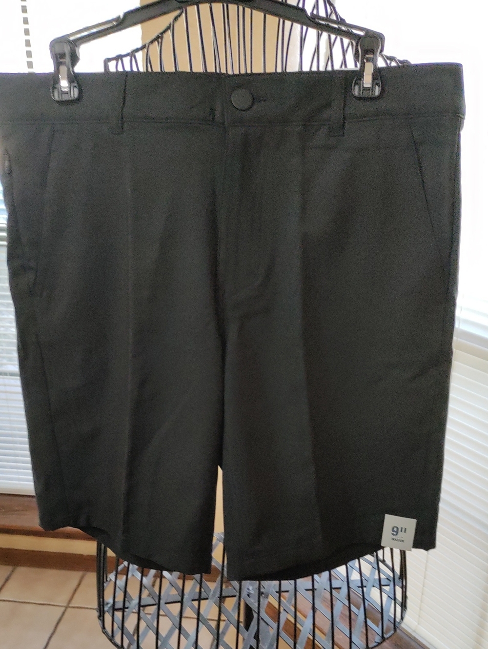 George Black Flat-Front Men's Shorts — Classic Tailored Style